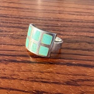 Vintage Silver and Turquoise Ring